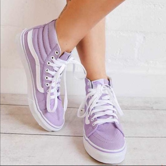 light purple vans high tops